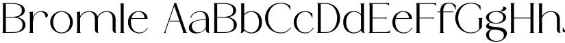 Bromle font