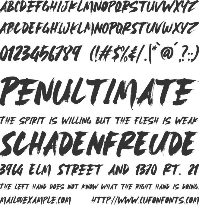 Make No Sense font preview