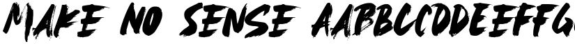 Make No Sense font download