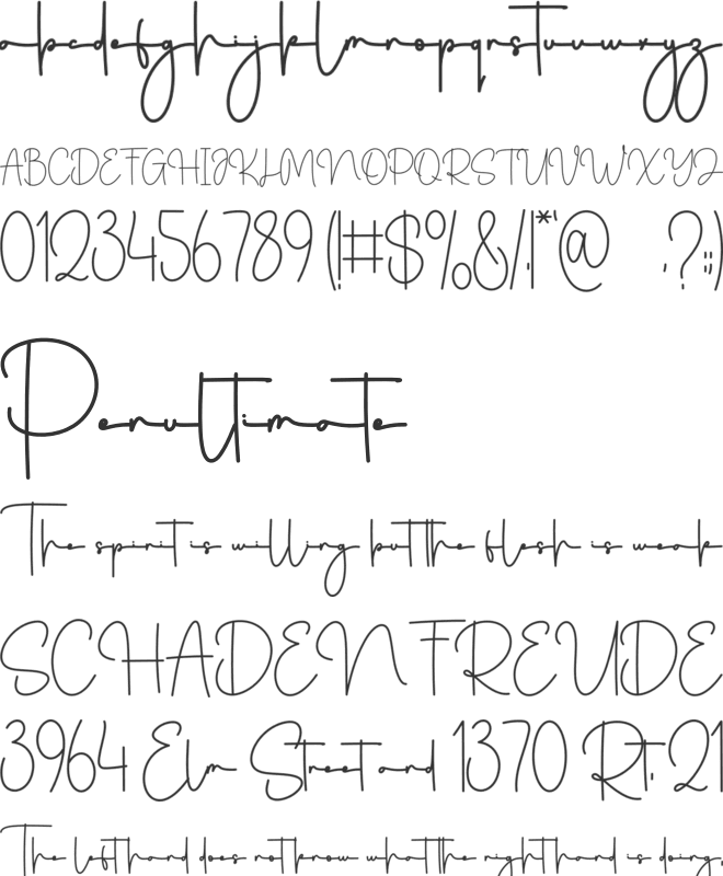 Backsong font preview
