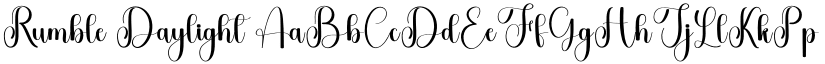 Rumble Daylight font download