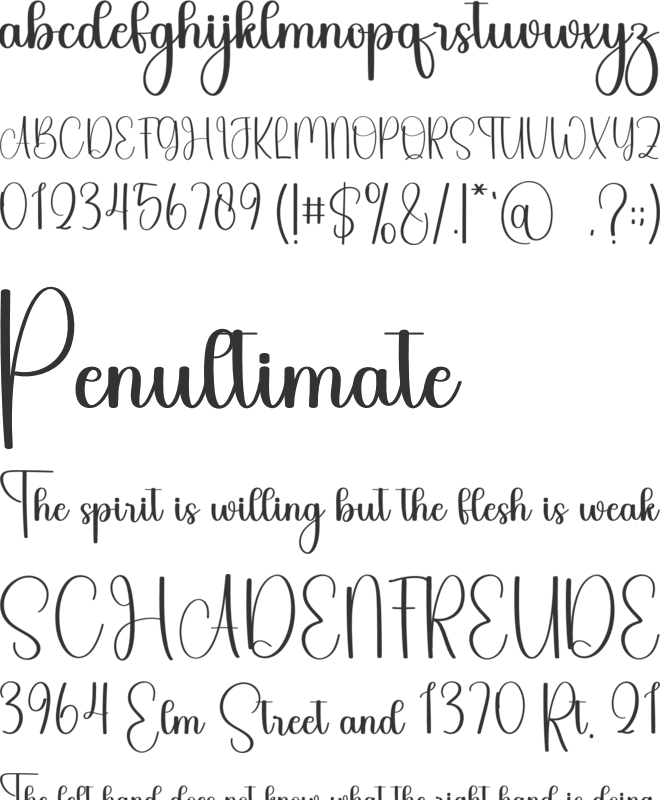 Roasted Bakery font preview