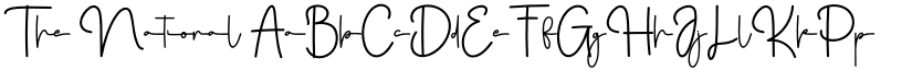The National font download