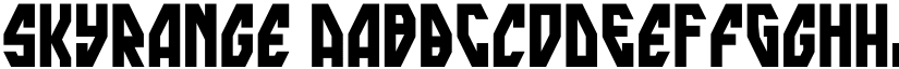 skyrange font download