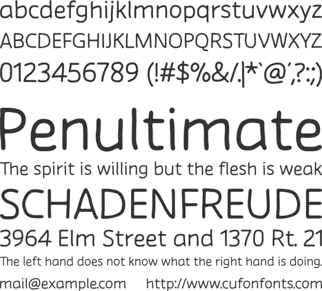 Chirota font preview