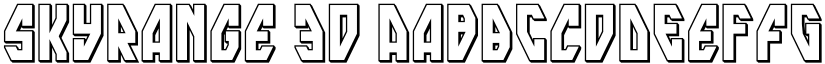 skyrange 3D font