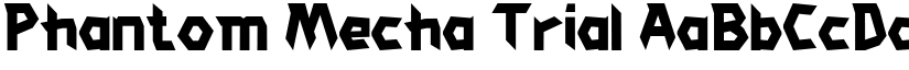 Phantom Mecha Trial font download