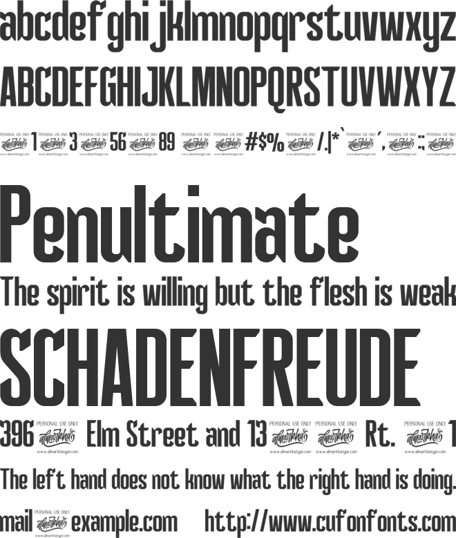 Delluza font preview