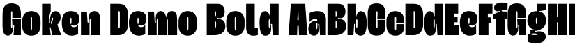 Goken Bold Font font download