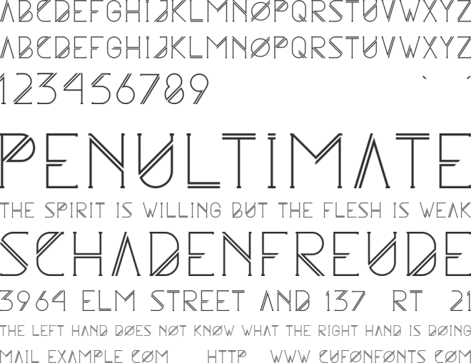 Astrobia font preview