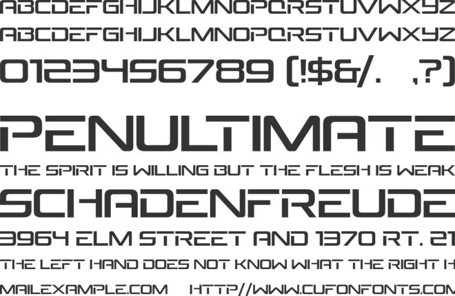 Bersan font preview