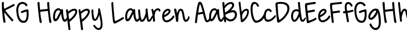 KG Happy Lauren font download