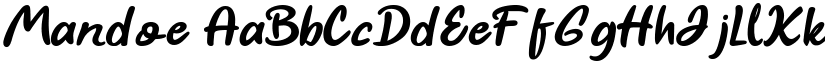 Mandoe font