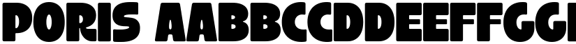 Poris font download