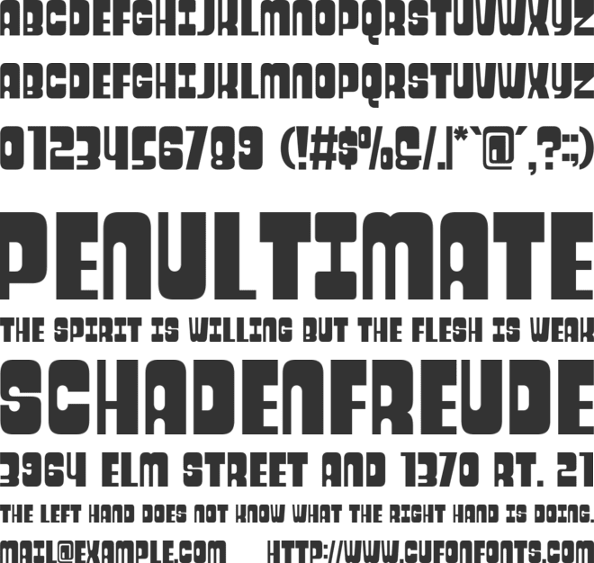 Kelpon font preview