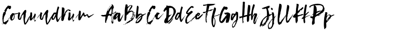 Conundrum font download