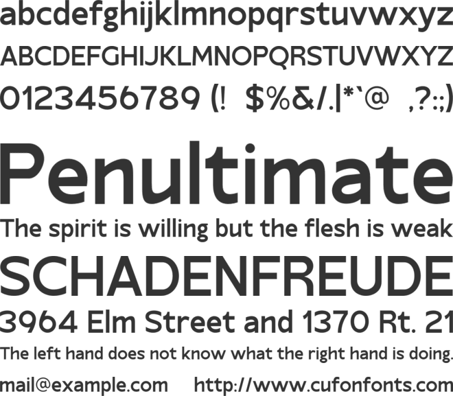 Nerva Archane font preview