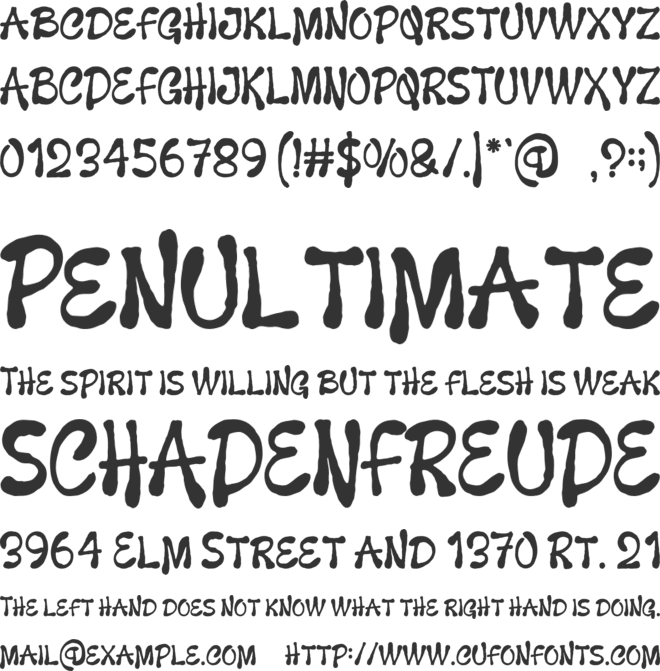 CHIRIA font preview
