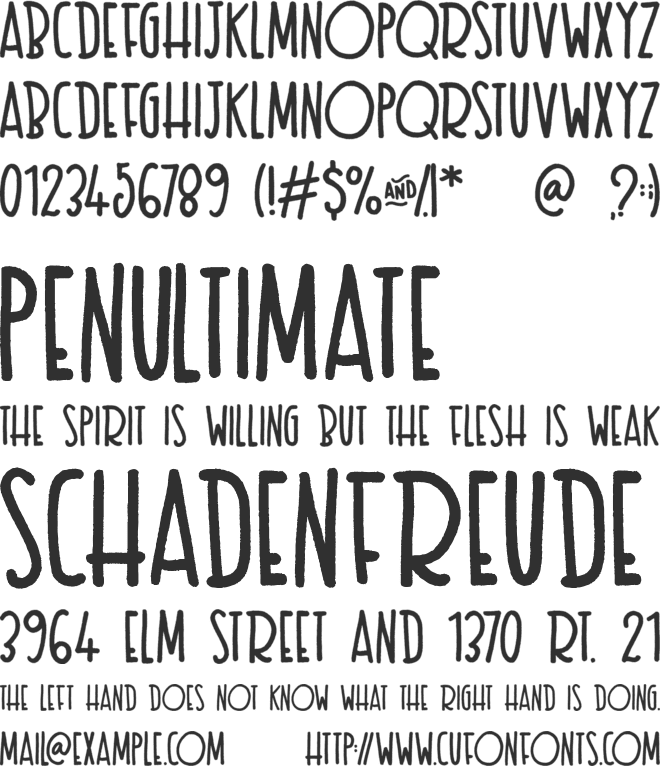 Texas Toast font preview