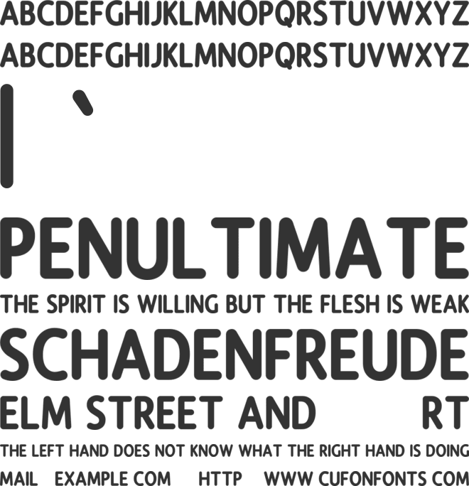 Gomevalen font preview