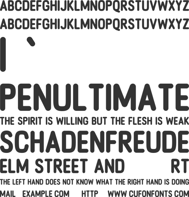 Brellaum font preview