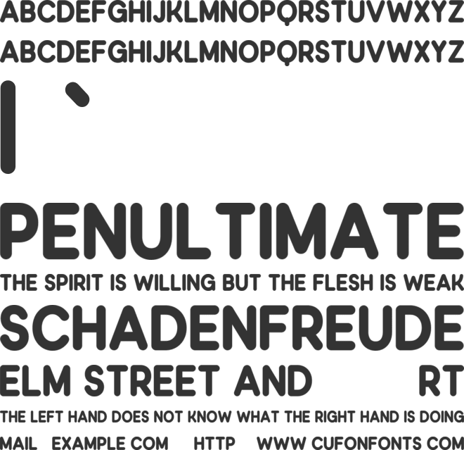 Zeespirit font preview