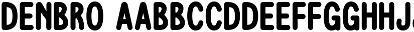 Denbro font download
