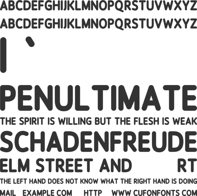 Gtormind font preview