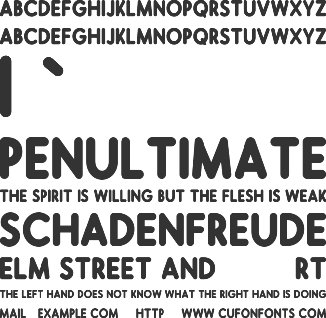 Kalvietom font preview