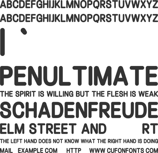 Holboxes font preview
