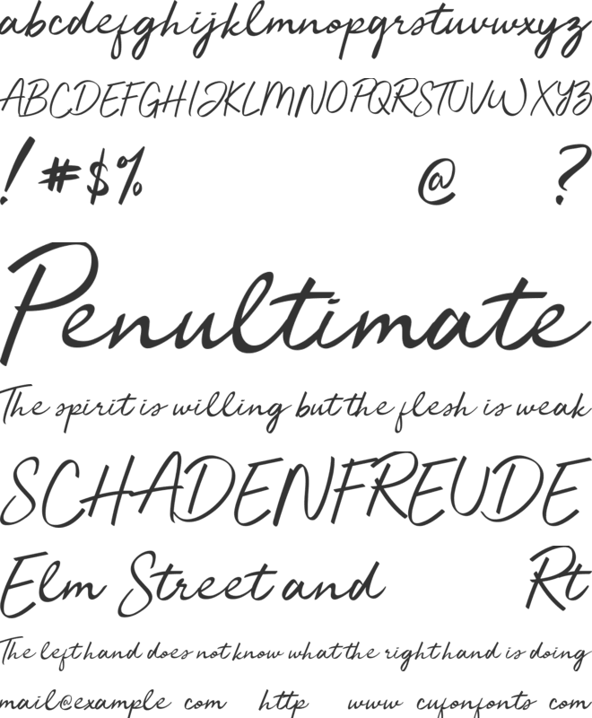 Jelytta font preview