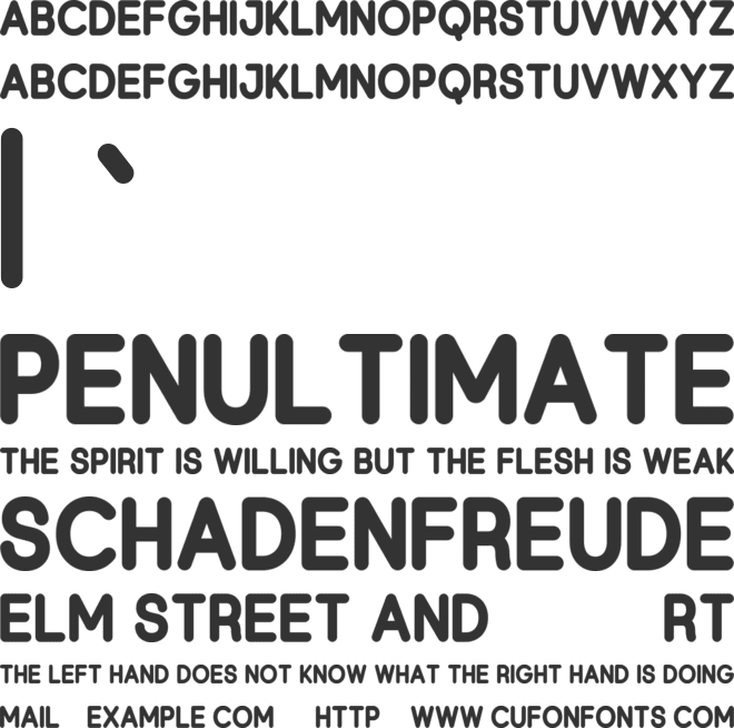 Groshiro font preview