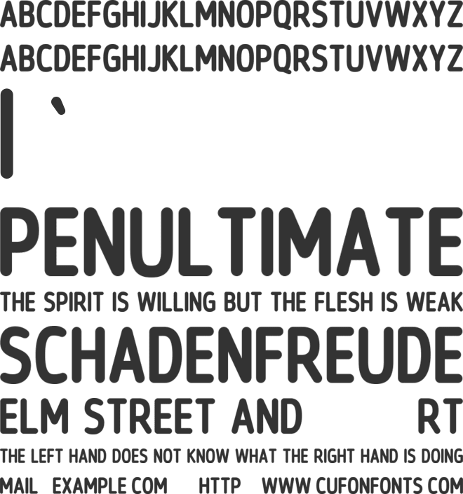 Oceanight font preview