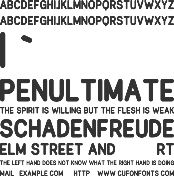 Landfield font preview