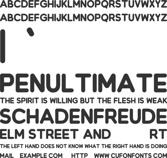 Gingerline font preview