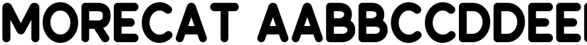 Morecat font