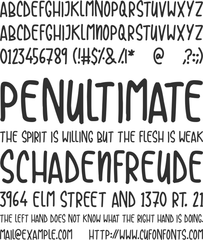 Casual Friday font preview