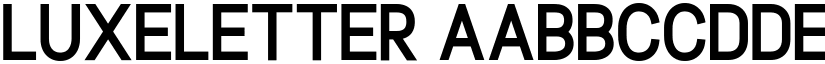 Luxeletter font download