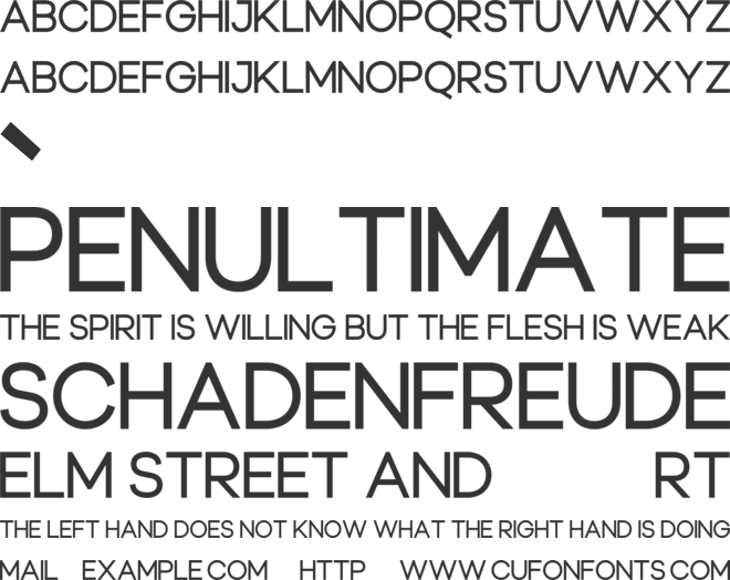 Penstroke font preview
