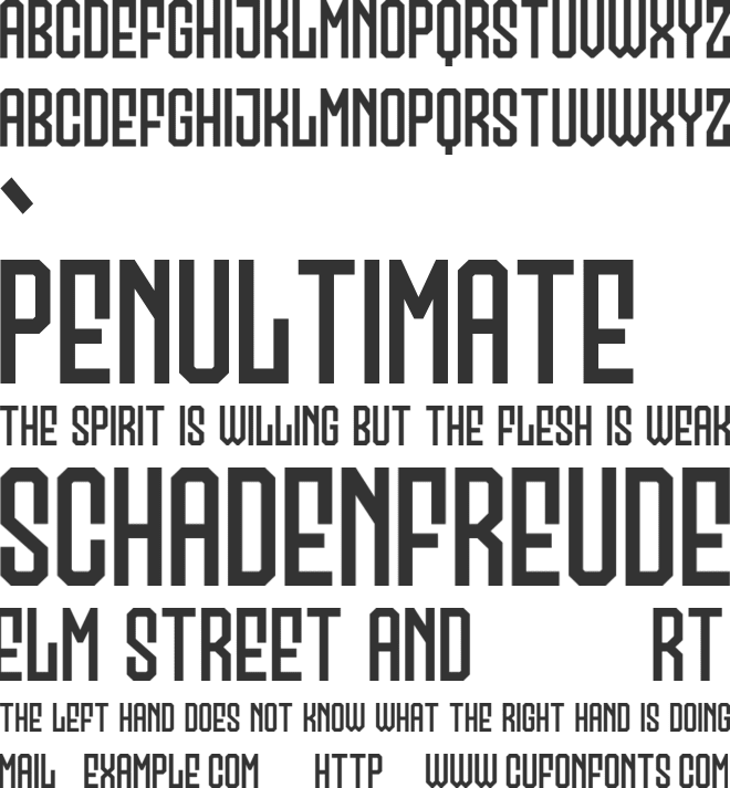 Quillspire font preview