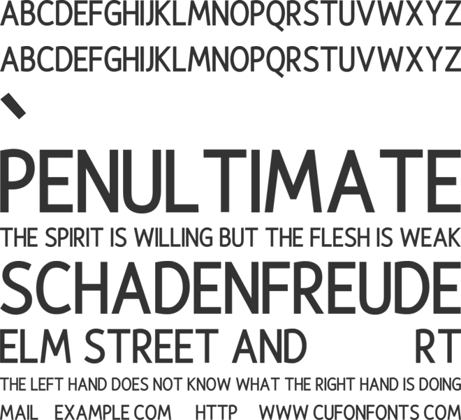 Sketchline font preview
