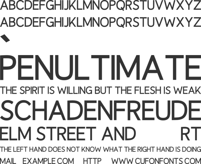 Ligatura font preview