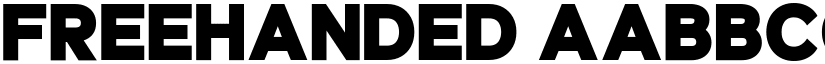 Freehanded font