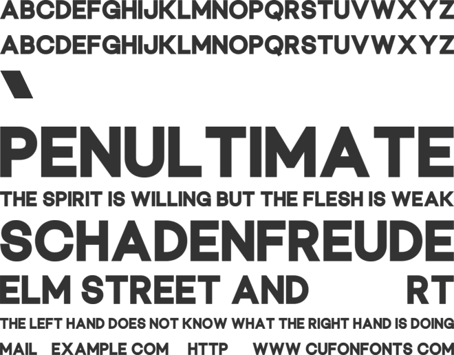 Crestline font preview