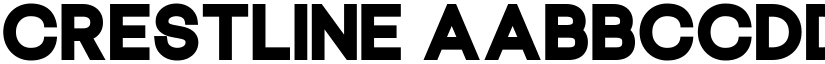 Crestline font