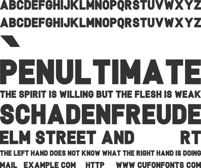 Neoteric font preview