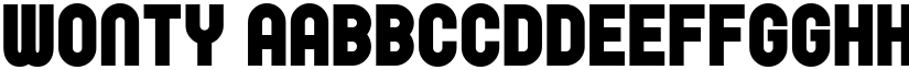 Wonty font download