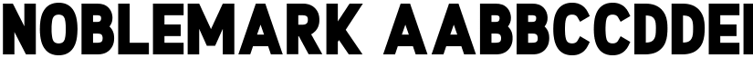 Noblemark font