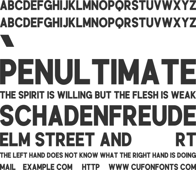 Monolinea font preview