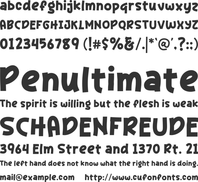 Achiko font preview